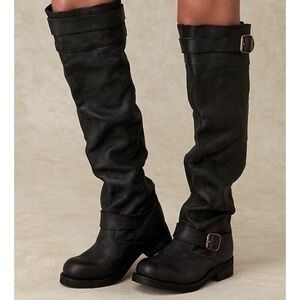 Jeffrey Campbell Black Combat & Moto Boots